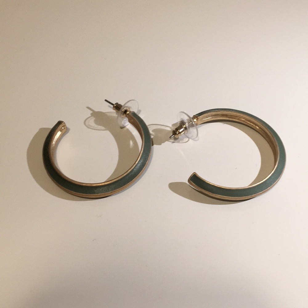 green and gold hoops